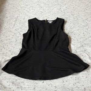 H&M Peplum Black Shirt